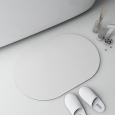 Salt Hong吸水珪藻土腳踏墊, 白色