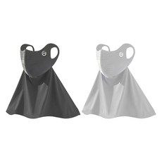 Robrococo一體型涼感高爾夫頸套 2件組, 1組, 深灰色、淺灰色