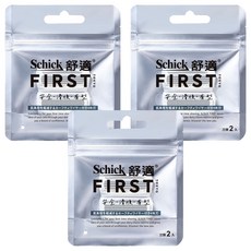 Schick 舒適牌 FIRST TOKYO 第一把刮鬍刀刀頭, 3包, 2個裝