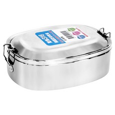 Pearl Horse 寶馬316橢圓型便當盒，採用日本316頂級不鏽鋼，台灣製14cm, TA-S-127-14, 1個