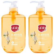 美琪抗菌沐浴乳 梨花與風鈴草, 三重植萃防護配方 雙重保濕 680ml, 2瓶