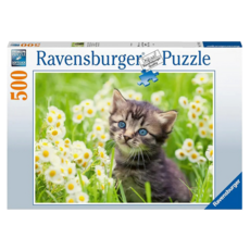 維寶拼圖 貓咪與花 500片 德國製造, Multicolor, 1盒