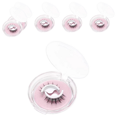 自黏假睫毛 雙膠條設計 防塵蓋設計, 纖長款, 6盒