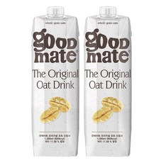 Goodmate 原味燕麥飲, 2瓶, 1L