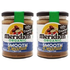 메리디안 100% 유기농 스무드 땅콩버터, 280g, 2개