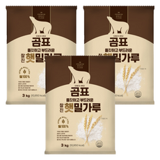 곰표 쫄깃하고 부드러운 찰진 햇밀가루, 3kg, 3개