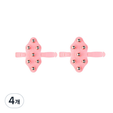 指壓按摩球, 4個, 粉紅色
