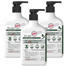 Dr.ato 孩童三重玻尿酸身體保濕乳 適用乾性肌膚, 310ml, 3瓶