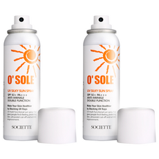 소시에떼 오쏠레 유브이 실키 썬 스프레이 SPF50+ PA+++, 100ml, 2개