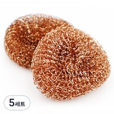 레데커 구리 원형 수세미 7.5cm, 5세트, 2개입