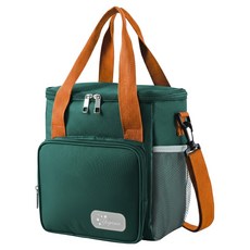 Yegrina 保溫保冷防水便當野餐包, 1個, 綠色