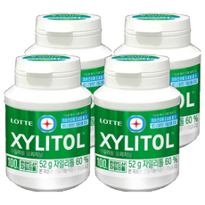 롯데자일리톨 오리지날, 52g, 4개