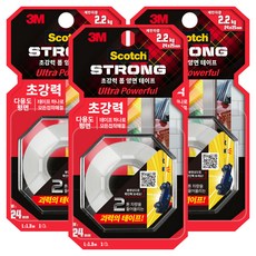 3M Scotch 超強力多用途泡棉雙面膠帶 平面用, 3個