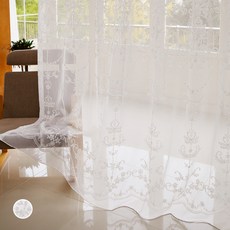 Casa L Latima 蝴蝶摺內層窗簾, 白色