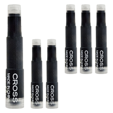 CROSS 高仕 墨水卡管 黑色 8921, 6支