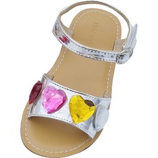 balsori 女童愛心貼鑽涼鞋