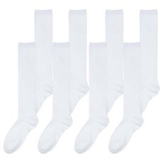 Izileg 女款 修身基本羅紋膝下襪 4雙組