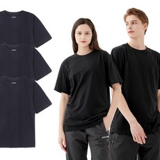 betterthanlife 男女通用透氣純棉圓領素色短袖T恤 3件組