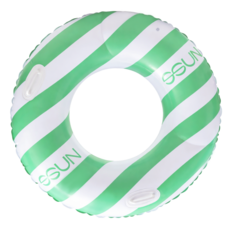 SSUN 條紋版 圓形泳圈 大型 100cm, 薄荷綠, 1個