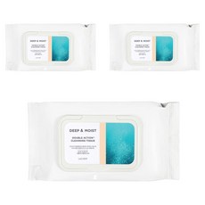 라끄베르 딥 앤 모이스트 더블액션 클렌징 티슈, 80매입, 3개