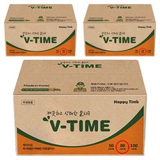 해피타임 비 타임 덕용물티슈, 80g, 125매, 12개