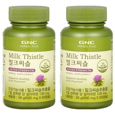 GNC 밀크씨슬 위드 아연 36g, 60정, 2개