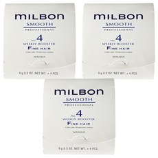 mILBOn 絲柔護髮系列 NO.4 細軟髮 4個, 3組, 36g