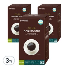 gomgom 溫和烘焙美式咖啡, 1g, 100入, 3個