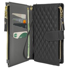 하이온 가더 안나 에나멜 지퍼 다이어리 지갑 휴대폰 케이스