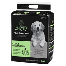 WHISTLE 狗狗專用竹炭尿布墊, 50入, 1袋