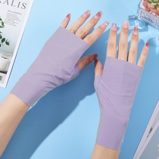 Yuyu 高爾夫防曬雙手手背手套組, 紫色, 1套