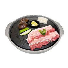 韓式多功能鑄造燉鍋烤盤, 33 x 30 厘米, 1個