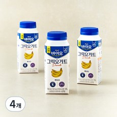 매일바이오 그릭요거트 드링크 바나나, 4개, 3개입, 190ml