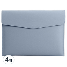 Dong-A PMS A4文件 皮革手拿包, 灰藍色, 4個