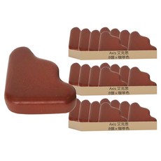 Axis 艾克思 兒童安全立體桌角防護套/防撞角, 咖啡色, 24個