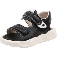 Lulushu 兒童縫線雙扣帶涼鞋