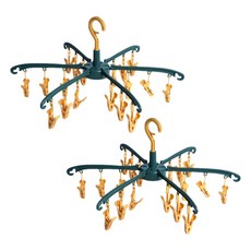 汗水工坊折疊夾襪子烘乾機白+綠套組, 1套