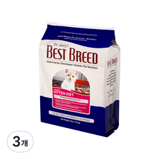 베스트브리드 고양이 홀리스틱 다이어트 기능성 사료, 키튼, 1.8kg, 3개