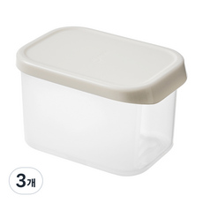 실리만 아이스웨이 실리콘 냉동용기 아이스화이트 WSK7103, 3개, 600ml