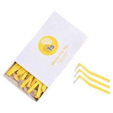 브러쉬포유 L형 치간칫솔 1s 1.0 50p, 1mm, 50개입, 1개