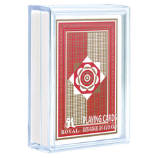ROYAL 樂友 一級玩家磨砂防水撲克牌, 磚紅薔薇, 1個