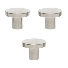 五金之海 1孔把手 Link 銀色 中, 3個