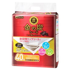 Clean One 日本製 金之炭雙層炭厚型消臭尿墊 CS-11409, 40片, 1袋