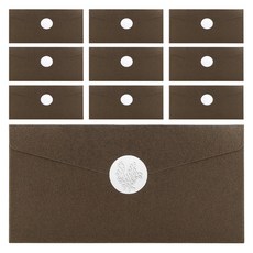 다다 3D 스티커 10p + 펄 용돈봉투 10p 세트, 딥브라운, 1세트