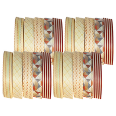 SIMNO 基礎套裝紙膠帶 Set 5捲 10mm x 3m 和紙材質, 黃昏, 4盒