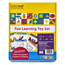 GiSCOO 聚思庫 幾何智慧片 益智教具組, Multicolor, 1入, 91片