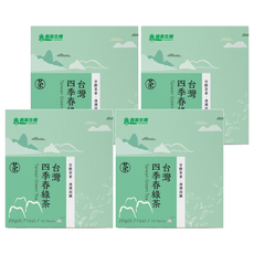 義美生機 台灣四季春綠茶 2g*10包 (三角茶包), 4盒