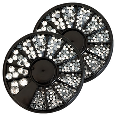 BARNA Pang Pang凝膠美甲水晶珍珠飾品, 2個, 水鑽水晶配件