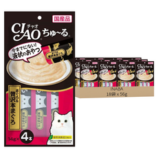 INABA CIAO 啾嚕 肉泥, 奢華鮪魚, 56g, 18袋