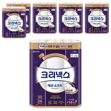 Kleenex Deco&Soft寬天然紙漿3層高級捲筒衛生紙, 24捲, 6袋, 33m